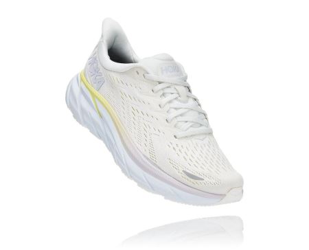 Hoka One One Clifton 8 - Tenis Corrida Estrada Mulher Branco | PT-UrTFzph